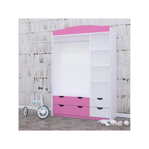 Classic gardrób gyerekszobába - SZ09A - pink