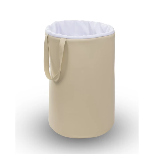 Szennyestartó - játéktároló - beige Eco bőr