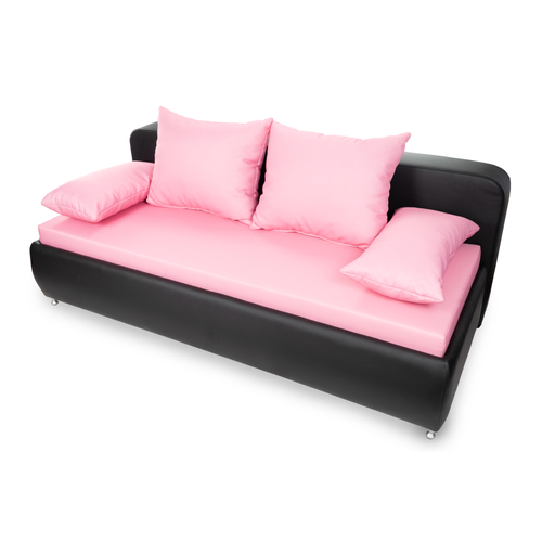 Juniper prémium kanapéágy - fekete-rózsaszín