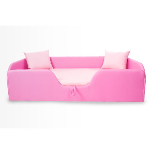 Standard leesésgátlós kárpitos gyerekágy ágyneműtartóval - pink rózsaszín