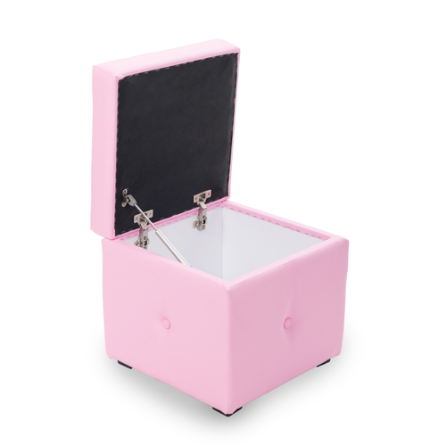 Tárolós ülőke - kocka - rózsaszín