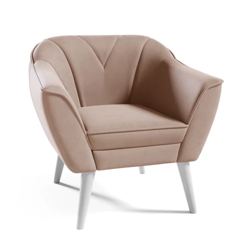 Fotel - Flora 204 - prémium Velutto bézs szövettel