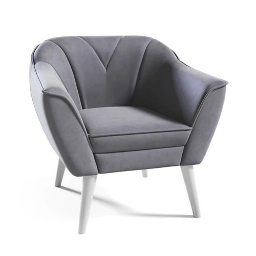 Fotel - Flora 204 - prémium Velutto antracit szövettel