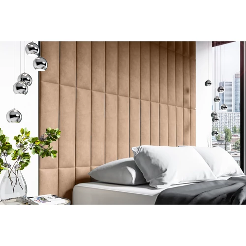 Kárpitozott Trinity falpanelek - 60x15 cm - bézs