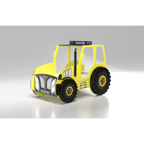 Traktor formájú gyerekágy - Tractor - sárga