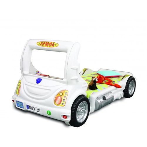 Kamion formájú gyerekágy - Truck - fehér