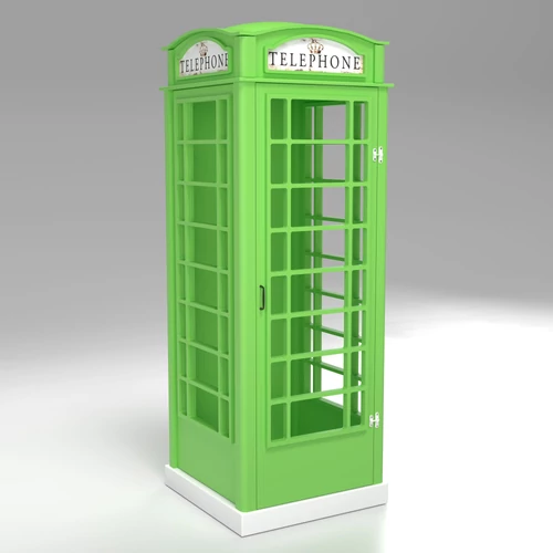 Telefonfülke szekrény - zöld