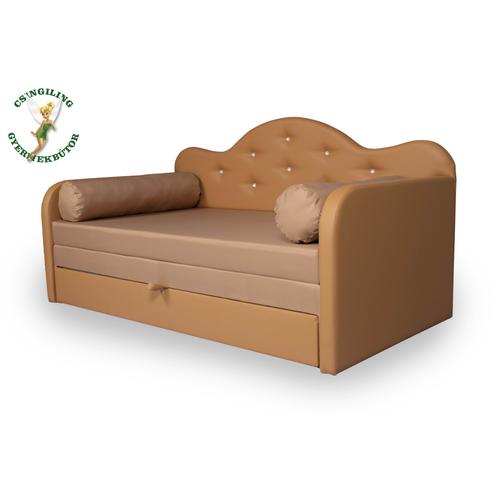 Romantic kanapéágy - caramel eco - kávé Diamond