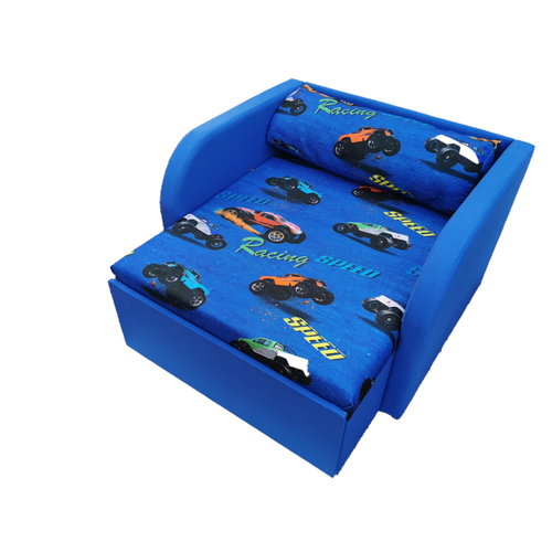 Rori Sunshine ágyneműtartós kárpitos fotelágy - kék Racing