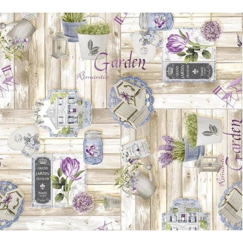 "AKCIÓS" KÁRPITOS leesésgátlós gyerekágy - 63x150 cm-es fekvőfelülettel: Lila Garden keret-Lila fekvővel