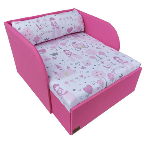Rori Sunshine ágyneműtartós kárpitos fotelágy - pink Little Princess hercegnős