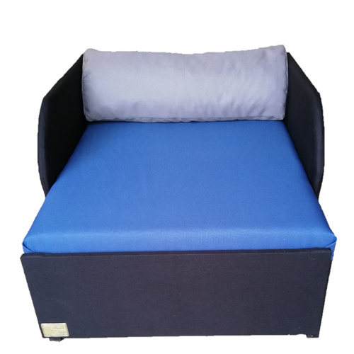 Rori Sunshine ágyneműtartós kárpitos fotelágy - fekete királykék szürke