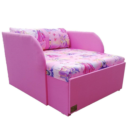 Rori Sunshine ágyneműtartós kárpitos fotelágy - pink királylányos