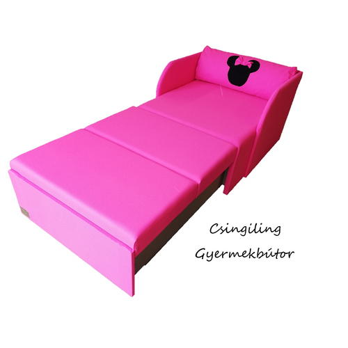 Rori Wextra ágyneműtartós kárpitos fotelágy: pink Minnie 2