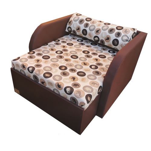Rori Wextra ágyneműtartós kárpitos fotelágy - csoki barna elefántos