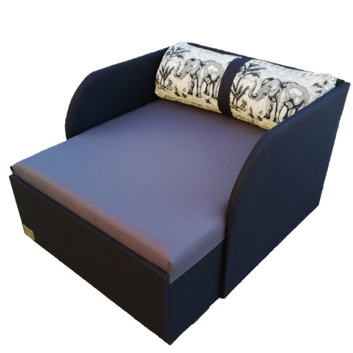 Rori Diamond ágyneműtartós kárpitos fotelágy - fekete - szürke