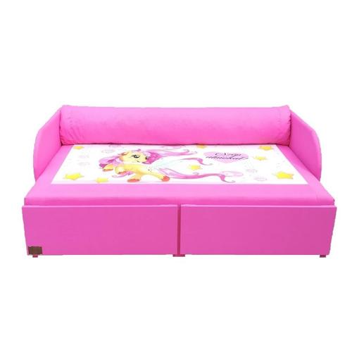 Rori Diamond ágyneműtartós kihúzható kanapéágy - pink Pony
