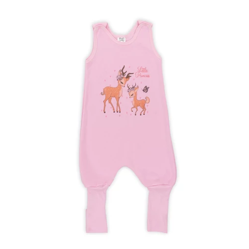 Kamáslis tipegő hálózsák 110-116  rózsaszín bambi mintával