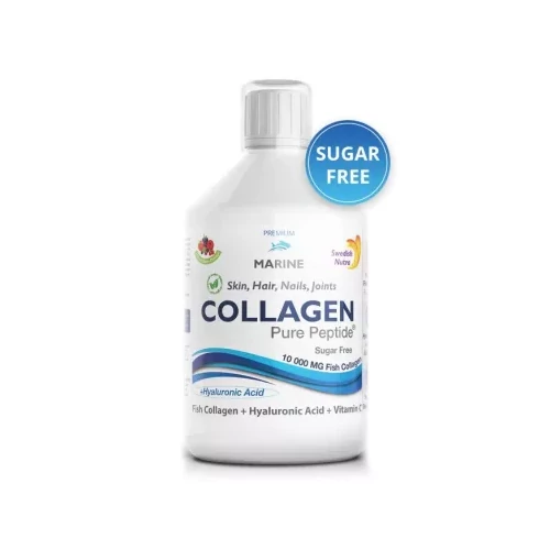 Swedish Nutra halkollagén - Hyaluronsavval és C-vitaminnal 500ml - cukormentes