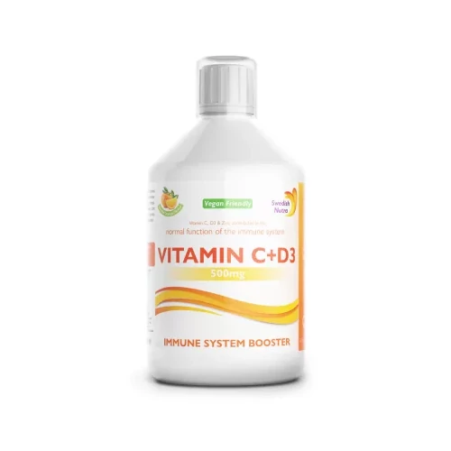 Swedish Nutra folyékony C+D3 imunrendszer erősítő vitamin - 500ml