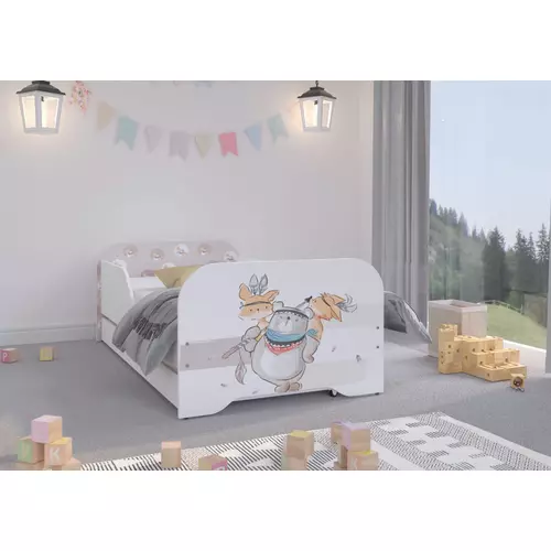Gyerekágy pótággyal és matracokkal - Miki - 05 Medve