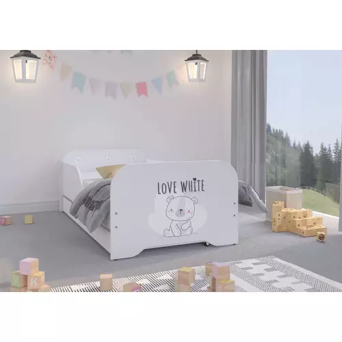 Gyerekágy ágyneműtartóval - Miki 80x160 cm - 12 Jegesmedve